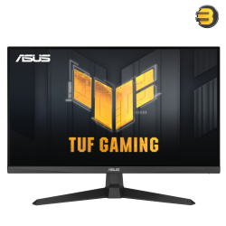 ASUS TUF Gaming VG249Q3A-W Gaming Monitor – 24-inch(23.8 inch viewable), Full HD(1920x1080), 180Hz, Fast IPS, ELMB, 1ms (GTG), FreeSync Premium™, Variable Overdrive, 99% sRGB