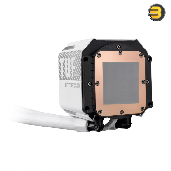 ASUS TUF Gaming LC III 360 ARGB White Edition All-in-One Liquid CPU Cooler - 360mm Radiator, Triple 120mm ARGB Fans, High Airflow & Static Pressure Design, Efficient Pump for Optimal CPU Cooling Performance
