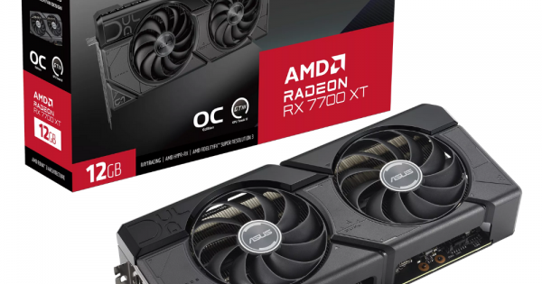 ASUS Radeon RX 7700 XT 12GB OCエディション ASUS Dual Radeon™ RX 7700 XT OC Edition 12GB GDDR6