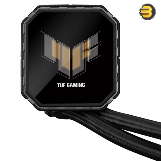 ASUS TUF Gaming LC III 360 ARGB LCD White Edition All-in-One Liquid CPU Cooler - 360mm Radiator, Triple 120mm ARGB Fans, 2.8 LCD Display for System Monitoring, Custom GIFs & MP4 Support, High Airflow Design