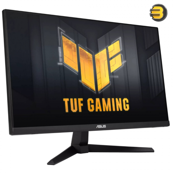 ASUS TUF Gaming VG249Q3A Gaming Monitor, 23.8 FHD Fast IPS Display, 180Hz Refresh Rate, 1ms (GtG) Response Time, AMD FreeSync Premium, 16.7m Display Colors, Black | VG249Q3A