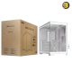 ASUS A32 ATX Dual-Chamber PC Case White - Panoramic Design, Supports Up to 420mm Graphics Cards, 360mm Radiators, and CPU Air Coolers Up to 165mm, Sleek High-Performance Gaming Chassis