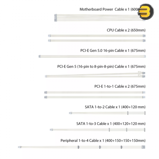 ASUS TUF Gaming 1000W 80Plus Gold Fully Modular Power Supply — ATX 3.0 Compatible 80+ Gold Certified, Military-grade, Dual Ball Bearing, Axial-tech Fan, PCB Coating, White - 90YE00S5-B0NA00