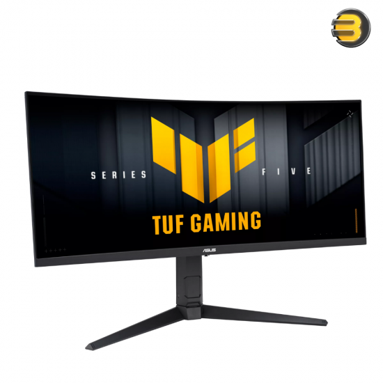 ASUS TUF Gaming VG34WQML5A 34" UWQHD 250Hz Curved Gaming Monitor ASUS TUF Gaming VG34WQML5A 34 inch UWQHD curved VA gaming monitor with 250Hz refresh rate, 1500R curvature, 4000:1 contrast and dual HDMI 2.1 FRL ports
