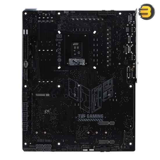 ASUS TUF GAMING Z790-BTF WIFI — Intel Z790 (LGA 1700) ATX motherboard, Hidden-Connector Design, PCIe 5.0, four M.2 slots, 16+1+1 power stages, DDR5, Intel 2.5Gb Ethernet, Intel Wi-Fi 7, HDMI, DisplayPort, Rear USB 20Gbps Type-C, Front USB 10G