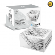ASUS ROG Strix 1000W Platinum White Edition PSU – GaN MOSFET, GPU-FIRST Technology, Silent Cooling