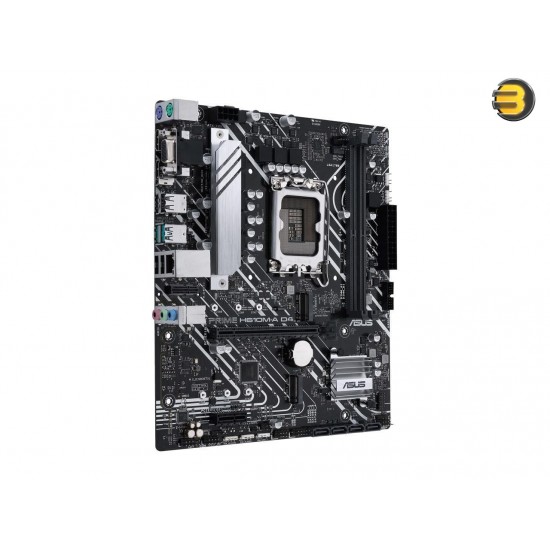 ASUS PRIME H610M-A D4-CSM LGA 1700 (Intel 12th Gen) Micro-ATX Commercial Motherboard (PCIe 4.0, DDR4, 2xM.2 slots, 1Gb LAN, rear USB 3.2 Gen 2 ports, DP/HDMI/D-Sub, SPI-TPM header, ACCE)