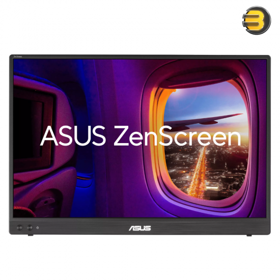ASUS ZenScreen MB16NCG 16 inch WQXGA IPS portable monitor with 155Hz refresh, USB-C 65W power delivery, foldable sleeve stand and 1/4-inch tripod socket