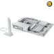 ASUS TUF GAMING X870-PRO WIFI7 W NEO white and silver ATX motherboard with AMD AM5 socket, PCIe 5.0 x16, 4 M.2 slots, Wi-Fi 7, Realtek 5Gb Ethernet and USB4 40Gbps ports