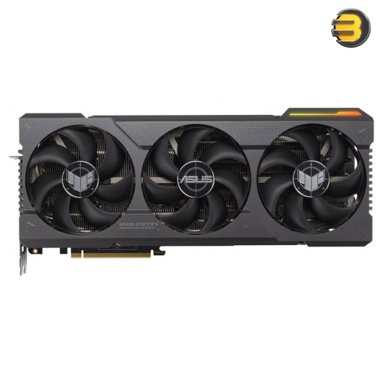 ASUS TUF Gaming GeForce RTX 4090 OC Edition 24GB GDDR6X — 384-bit Memory, 2565 MH Boost Clock, 16384 Cuda Cores, 21 Gbps, 3.65 Slot, PCI 4.0, OpenGL4.6 | 90YV0IE0-M0NA00