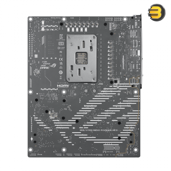 ASUS ROG STRIX B850-A GAMING WIFI7 NEO white and silver ATX motherboard with AMD AM5 socket, PCIe 5.0 x16, 4 M.2 slots, Wi-Fi 7, 5GbE and SupremeFX audio