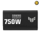 ASUS TUF Gaming 750W Gold — 80+ Gold, ATX 3.1, fully modular, dual ball‑bearing 135mm Axial‑tech fan, military‑grade components, protections (OPP/OVP/UVP/SCP/OCP/OTP), 100–240V input, connectors: 24‑pin ATX, 2x CPU 4+4‑pin, 1x 16‑pin PCIe, 3x PCIe 8‑pin