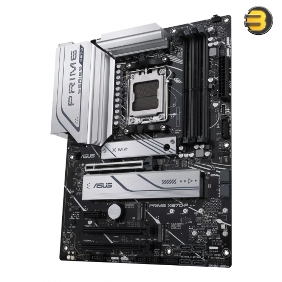 ASUS PRIME X670-P ATX AM5 Motherboard – DDR5, PCIe 5.0, 4× M.2, Wi-Fi 6E, 2.5Gb Ethernet, HDMI/DP, EXPO Ready - 90MB1BU0-M0AAY0