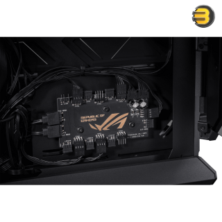 NeweggBusiness - ASUS ROG Hyperion GR701 EATX full-tower computer case with  semi-open structure, tool-free side panels, supports up to 2 x 420mm  radiators, built-in graphics card holder,2x front panel Type-C