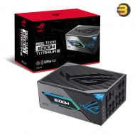 ASUS ROG THOR 1600W Titanium III Modular Power Supply – 80 PLUS Titanium, ATX 3.1 / PCIe 5.1 Ready, GaN MOSFET, Magnetic OLED Power Display, Fully-Modular Cables ASUS ROG THOR 1600W Titanium III Modular Power Supply – 80 PLUS Titanium, ATX 3.1 / PCIe 5.1 Ready, GaN MOSFET, Magnetic OLED Power Display, Fully-Modular Cables
