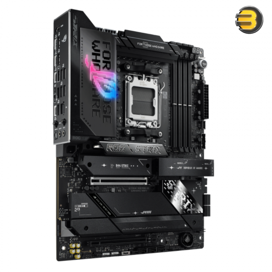 ASUS ROG STRIX X870E-E GAMING WIFI — AMD AM5 X870 ATX motherboard 18+2+2 power stages, Dynamic OC Switcher, Core Flex, DDR5 AEMP, WiFi 7, 5x M.2, PCIe 5.0, Q-Release Slim, USB4, AI OCing & Networking