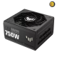 ASUS TUF Gaming 750W Gold — 80+ Gold, ATX 3.1, fully modular, dual ball‑bearing 135mm Axial‑tech fan, military‑grade components, protections (OPP/OVP/UVP/SCP/OCP/OTP), 100–240V input, connectors: 24‑pin ATX, 2x CPU 4+4‑pin, 1x 16‑pin PCIe, 3x PCIe 8‑pin