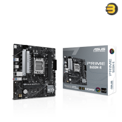 ASUS PRIME B650M-R - AMD B650 Micro-ATX motherboard, DDR5, PCIe 4.0 support, Realtek 2.5Gb Ethernet, HDMI™, SATA 6 Gbps, front USB 5Gbps Type-C®, BIOS FlashBack™, Two-Way AI Noise Cancelation, Aura Sync