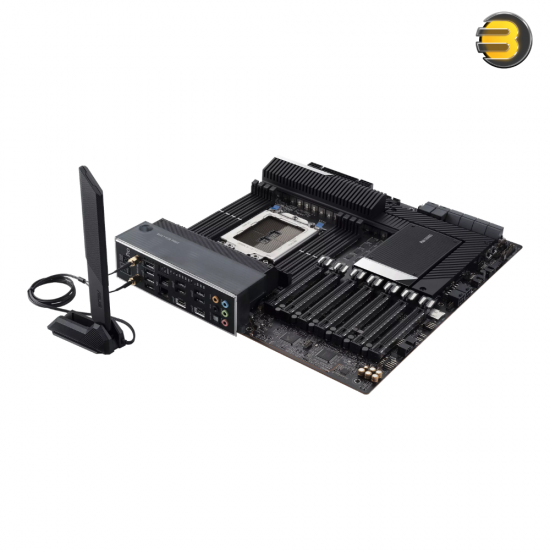 ASUS Pro WS WRX80E-SAGE SE WiFi II — AMD WRX80 Ryzen Threadripper PRO Extended-ATX Workstation Motherboard