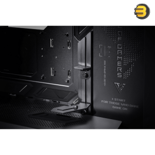NeweggBusiness - ASUS ROG Hyperion GR701 EATX full-tower computer case with  semi-open structure, tool-free side panels, supports up to 2 x 420mm  radiators, built-in graphics card holder,2x front panel Type-C