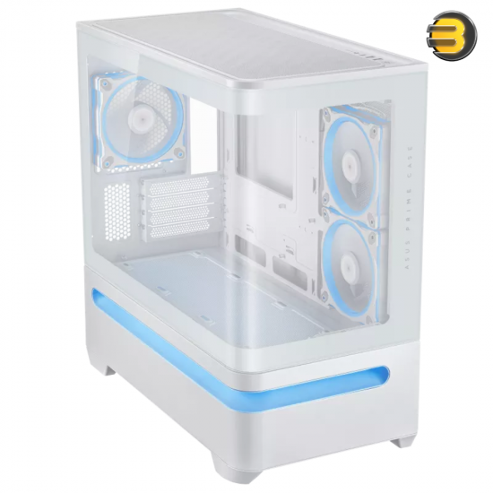 ASUS Prime AP202 ARGB mATX Case White – Curved Glass Panel, Supports up to 420 mm GPU, Patented Slot Vent Airflow ASUS Prime AP202 ARGB mATX Case White – Curved Glass Panel, Supports up to 420 mm GPU, Patented Slot Vent Airflow