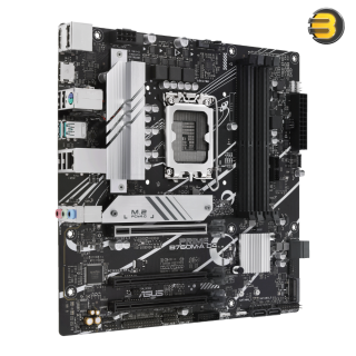 Asus PRIME B760M-A D4-CSM — PCIe 4.0, 2x M.2 slots, Realtek 2.5Gb Ethernet, DisplayPort, Dual HDMI, SATA 6 Gbps, rear USB 3.2 Gen 2, front USB 3.2 Gen 1 Type-C, Aura Sync Asus PRIME B760M-A D4-CSM — PCIe 4.0, 2x M.2 slots, Realtek 2.5Gb Ethernet, DisplayPort, Dual HDMI, SATA 6 Gbps, rear USB 3.2 Gen 2, front USB 3.2 Gen 1 Type-C, Aura Sync