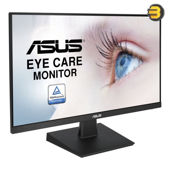 ASUS VA27EHE Eye Care Monitor — 27 inch, Full HD, IPS, Frameless, 75Hz, Adaptive-Sync/FreeSync, Low Blue Light, Flicker Free, Wall Mountable