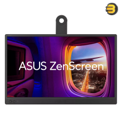 ASUS ZenScreen MB169CK 15.6-inch Portable FHD (1920x1080) IPS Monitor — USB-C & Mini-HDMI Connectivity, 178° Viewing Angles, 360° Detachable Kickstand, Auto Orientation