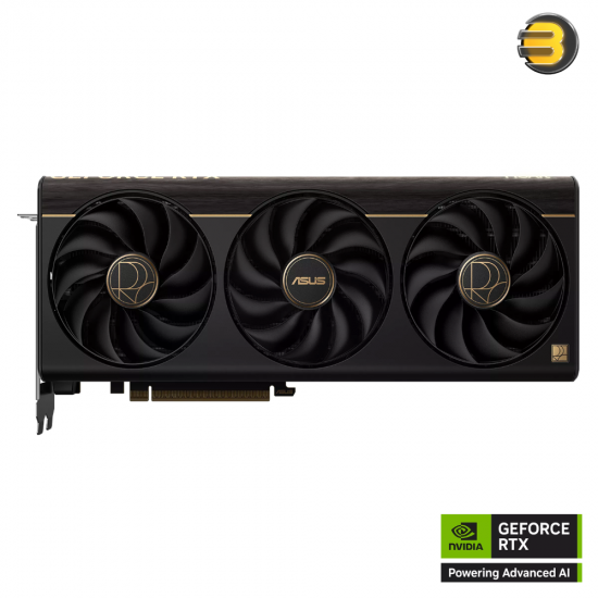 ASUS ProArt GeForce RTX 5080 OC Edition graphics card with triple-fan cooling, 2.5-slot design and USB Type-C