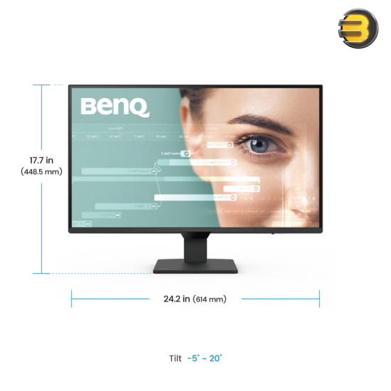 BenQ GW2790Q 27 2K QHD Home Monitor – IPS, 2560x1440, 350 nits, 100Hz, 99% sRGB, Anti-Glare, Flicker-Free, Eye-CareU