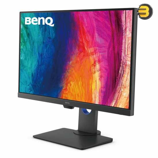 BenQ Designer Monitor PD2705Q 27 IPS LED Panel 60Hz QHD 2K 100% sRGB, HDR10, KVM, USB C Charger, 1 HDMI, 2 DP, 4 USB 3.1