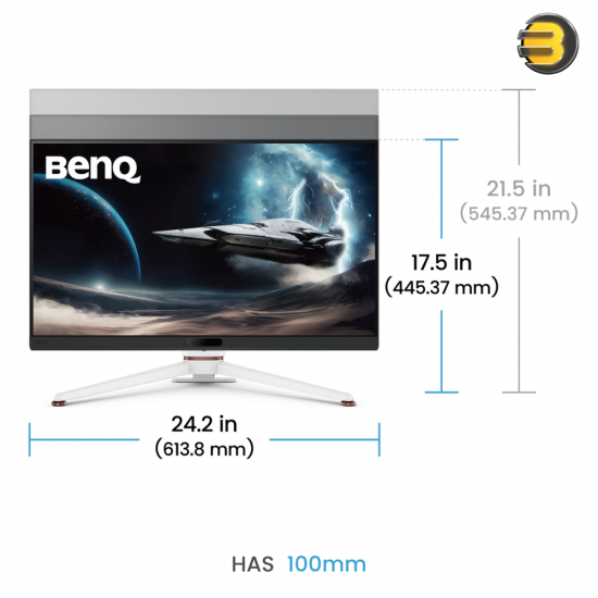 BenQ MOBIUZ Gaming Monitor EX271Q 27 IPS LED Panel 180Hz QHD 2K 95% P3 HDRi 1ms, 2 HDMI, 1 DP, 2 USB 3.0