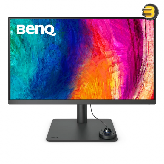 BenQ Designer Monitor PD2705U 27 IPS LED Panel 60Hz UHD 4K 99% sRGB HDR10, KVM, USB C Charger, 1 HDMI, 1DP, 3 USB 3.2