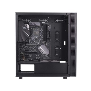 BitFenix DAWN TG Case Black, 3 sides Tempered Glass, E-ATX/ATX/Micro ATX/Mini ITX Form Factor, Asus AURA SYNC 3 pin Addressable RGB LED, BFC-DAWN-500-KKGSK-RP