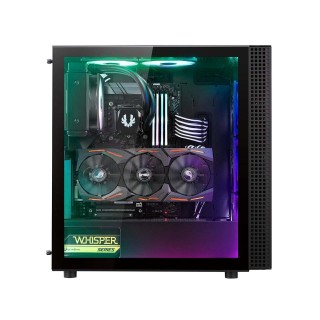 BitFenix DAWN TG Case Black, 3 sides Tempered Glass, E-ATX/ATX/Micro ATX/Mini ITX Form Factor, Asus AURA SYNC 3 pin Addressable RGB LED, BFC-DAWN-500-KKGSK-RP