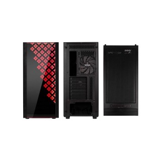 BitFenix DAWN TG Case Black, 3 sides Tempered Glass, E-ATX/ATX/Micro ATX/Mini ITX Form Factor, Asus AURA SYNC 3 pin Addressable RGB LED, BFC-DAWN-500-KKGSK-RP