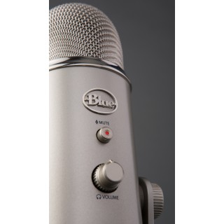  Blue Yeti USB Mic for Recording & Streaming on PC and Mac, 3  Condenser Capsules, 4 Pickup Patterns, Headphone Output and Volume Control,  Mic Gain Control, Adjustable Stand, Plug & Play 