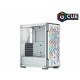 Corsair iCUE 220T RGB Airflow CC-9011174-WW White Steel / Plastic / Tempered Glass ATX Mid Tower Computer Case