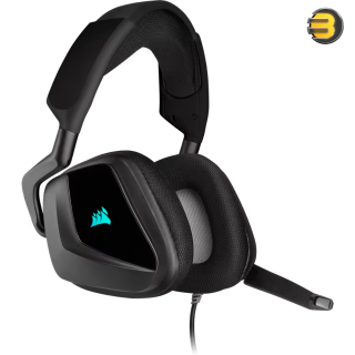 Corsair VOID RGB ELITE USB Connector Circumaural Premium Gaming Headset with 7.1 Surround Sound, Carbon