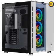 Corsair Crystal Series 680X RGB ATX High Airflow Tempered Glass Smart Case — White - CC-9011169-WW