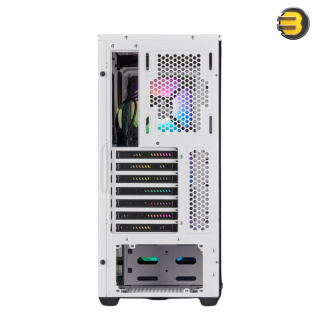 Corsair iCUE 220T RGB Tempered Glass Mid-Tower Smart Case — White - CC-9011191-WW Corsair iCUE 220T RGB Tempered Glass Mid-Tower Smart Case — White - CC-9011191-WW