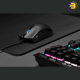 Corsair Sabre RGB PRO Champion Series Gaming Mouse (Ergonomic Shape for Esports and Competitive Play, Ultra-Lightweight 74g, Flexible Paracord Cable, QUICKSTRIKE Buttons with Zero Gap) Black