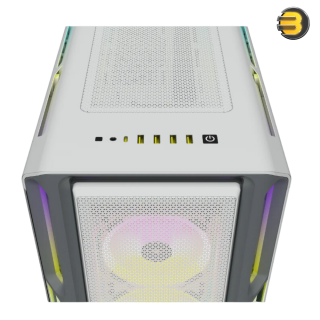 iCUE 5000T RGB Tempered Glass Mid-Tower ATX PC Case — White - CC-9011231-WW iCUE 5000T RGB Tempered Glass Mid-Tower ATX PC Case — White - CC-9011231-WW