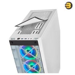Corsair iCUE 465X RGB Mid-Tower ATX Smart Case — White - CC-9011189-WW Corsair iCUE 465X RGB Mid-Tower ATX Smart Case — White - CC-9011189-WW