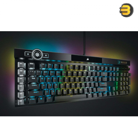 Corsair K100 RGB Optical-Mechanical Gaming Keyboard — CORSAIR OPX Switch — Black