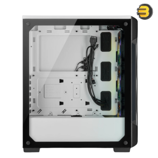 Corsair iCUE 220T RGB Tempered Glass Mid-Tower Smart Case — White - CC-9011191-WW Corsair iCUE 220T RGB Tempered Glass Mid-Tower Smart Case — White - CC-9011191-WW