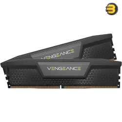 CORSAIR 16GB (2x8GB) VENGEANCE DDR5 RAM 5200MHz CL40 Intel XMP iCUE Compatible Memory — Black
