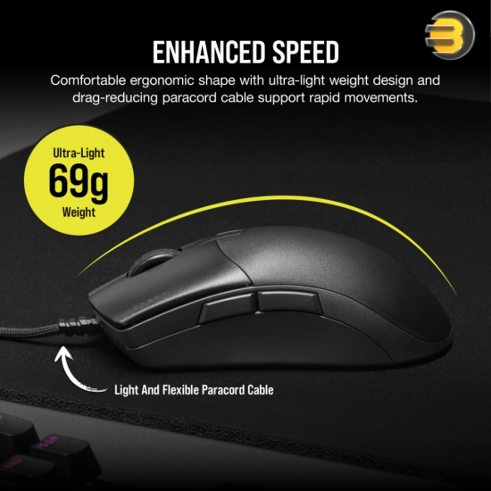 Corsair SABRE PRO CHAMPION SERIES Optical Gaming Mouse Black