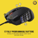 Corsair SCIMITAR RGB ELITE Gaming Mouse For MOBA, MMO - 18,000 DPI - 17 Progammable Buttons - iCUE Compatible - Black