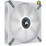 CORSAIR ML140 LED Elite 140mm Magnetic Levitation White LED Fan with AirGuide Single Pack - White Frame
